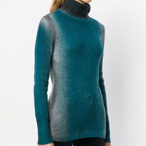 AVANT TOI CASHMERE TURTLENECK SWEATER JUMPER IN TURQUOISE SIZE M